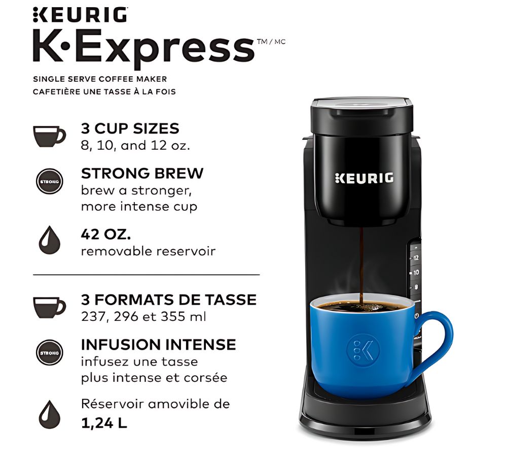 K-Express  K-Cup Pod single cup keurig Coffee Maker Brewing Capabilities