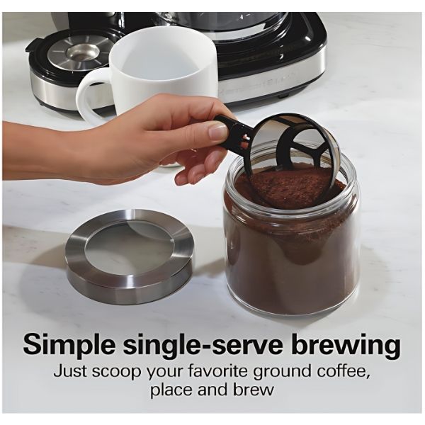 Hamilton Beach 12 Cup Programmable Single Serve brewing