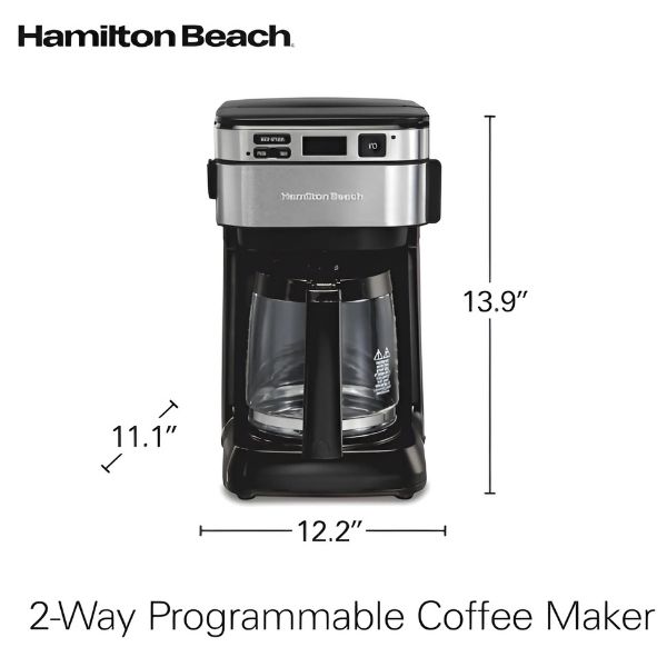 Hamilton Beach Programmable Coffee Maker, Black (46310)