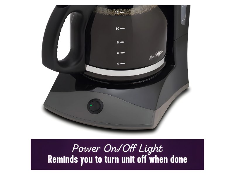 Mr Coffee Coffee Maker with Auto Pause on off light