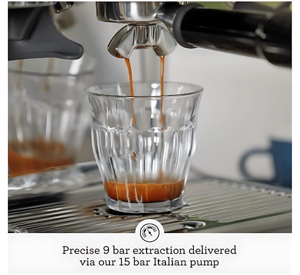 Breville Espresso Machine precise 9 bar extraction